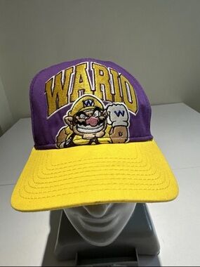 Nintendo Wario Purple and Yellow Baseball Cap